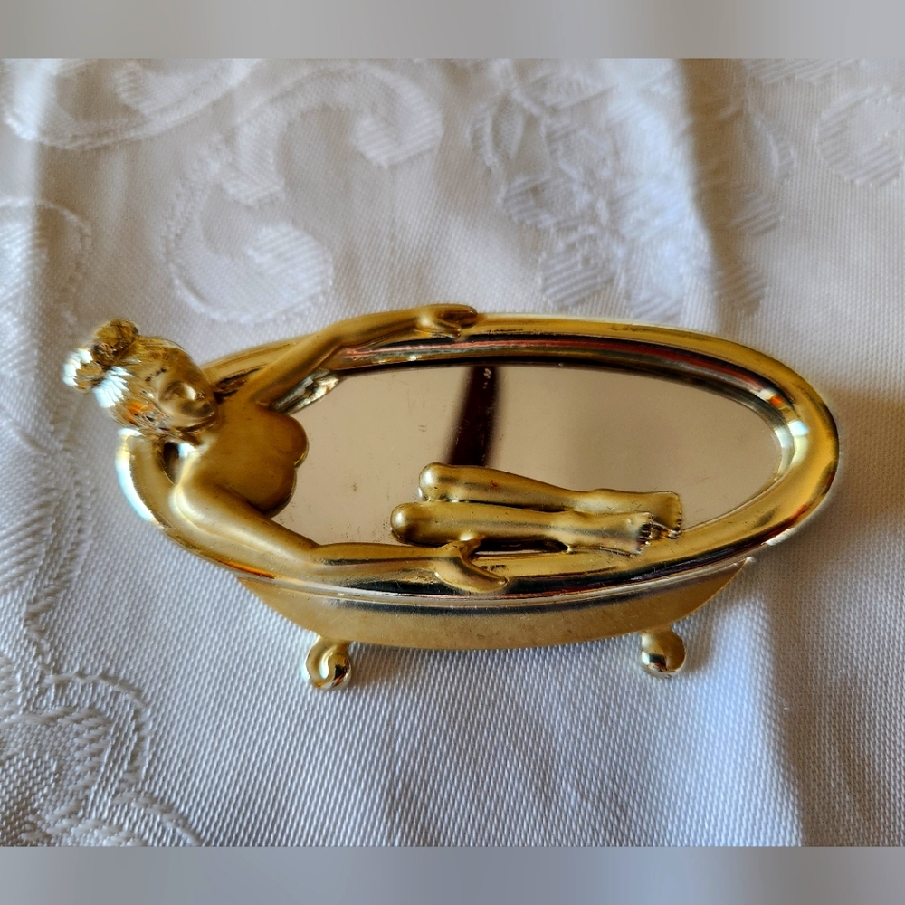 Beautiful Gold Pin Woman in Bathtub!